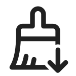 Paint Brush Arrow Down SVG Icon